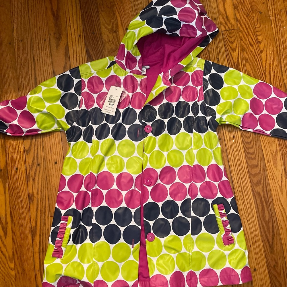 NWT 10/12 Girls Hartstring Raincoat